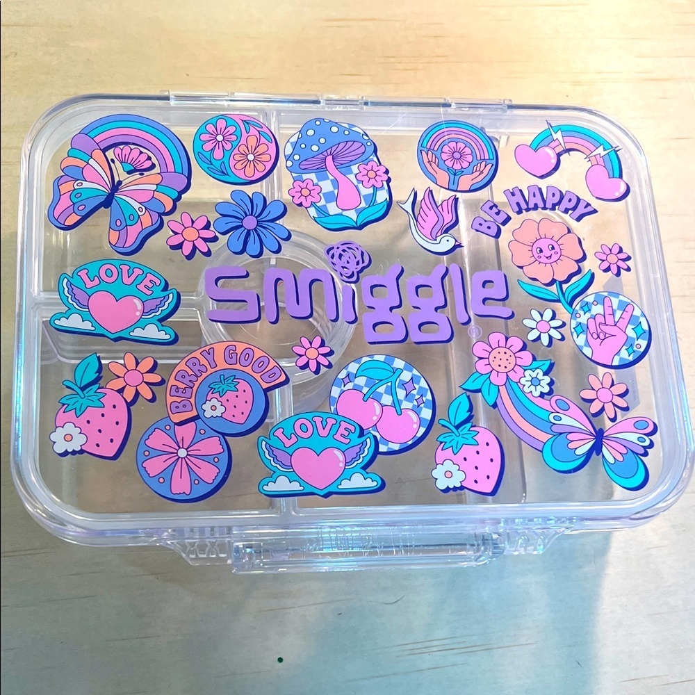 Smiggle Clear Decorative Snack/Lunch Box